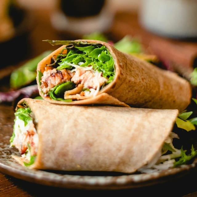 Chicken Greek Wrap.